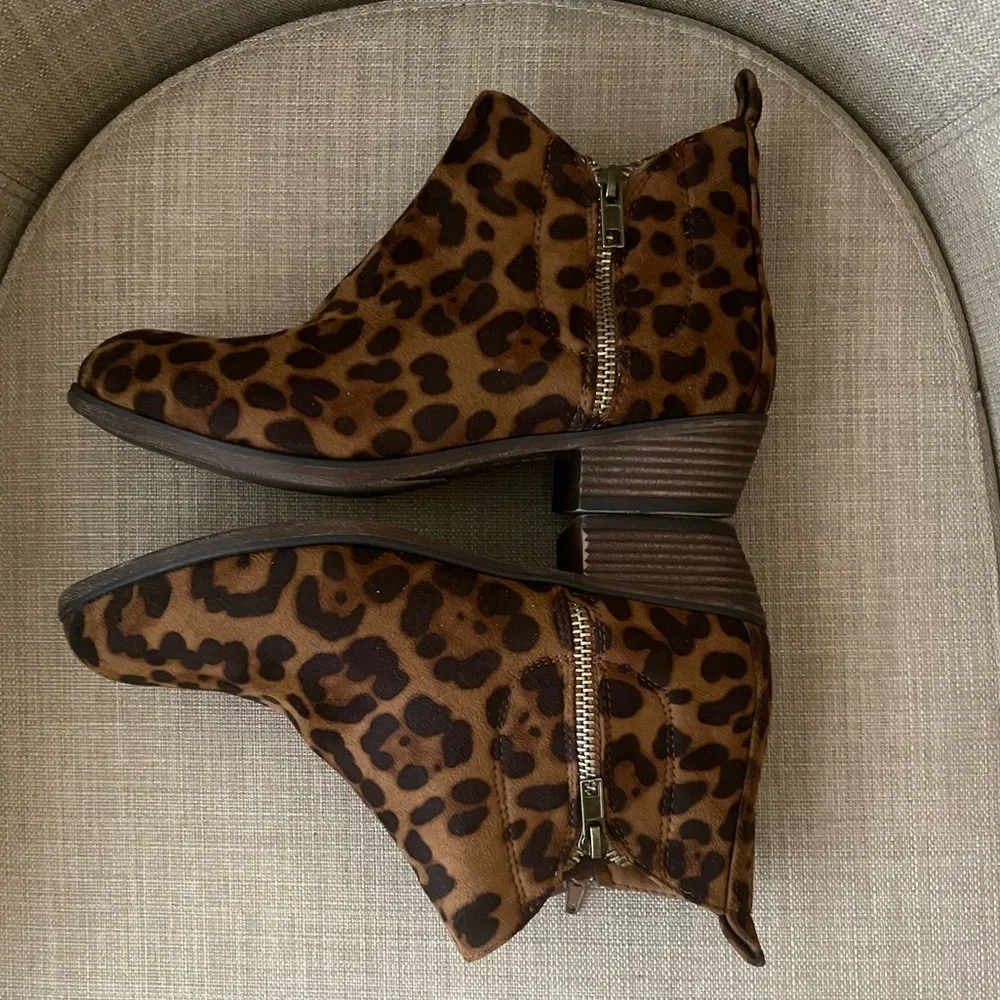 Mata Leopard Print Ankle Boot